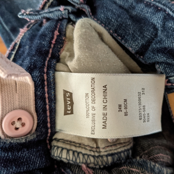 Levi's boot cut denim jeans adjustable waist - Picture 5 of 5